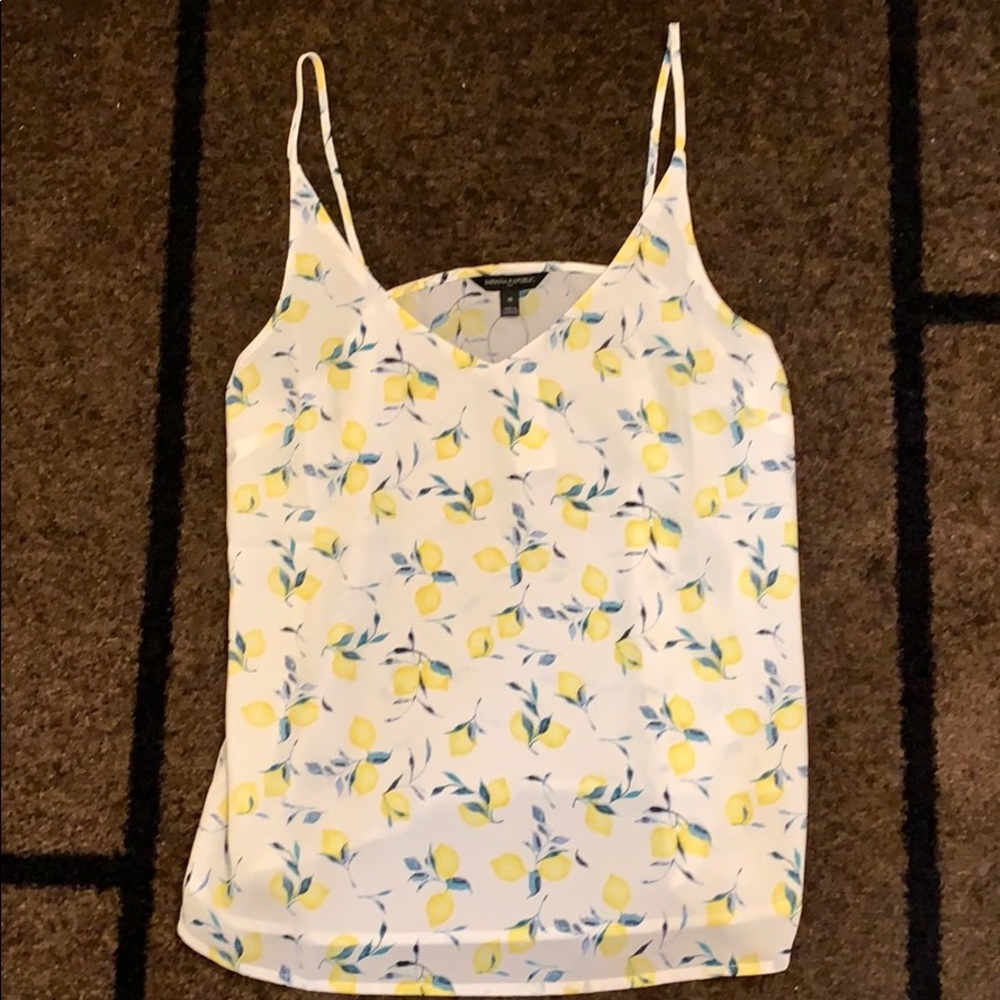 White and yellow Top